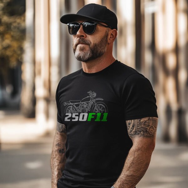 Kawasaki 250 F11 1973-1975 T-shirt for Motorcycle Riders - Image 2