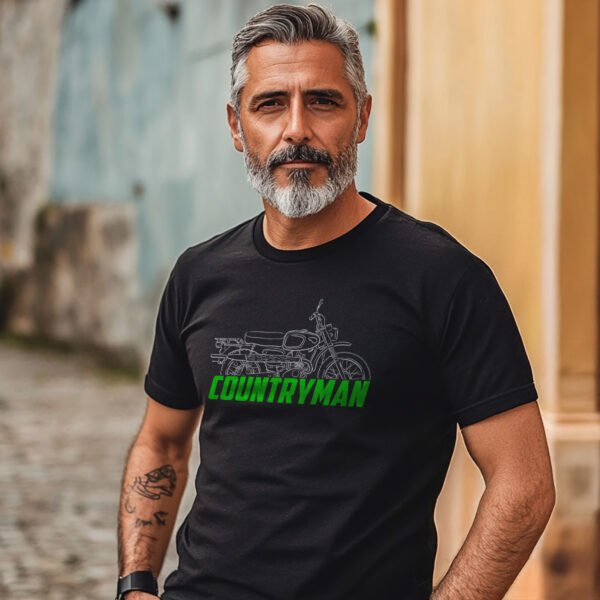 Kawasaki 90 Countryman G1TR 1968 T-shirt for Motorcycle Riders - Image 2