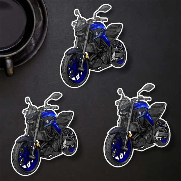 Stickers Yamaha MT-03 - Set of 3 | 2020-2025 - Image 2