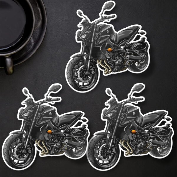 Stickers Yamaha MT-09 - Set of 3 | 2017-2024 - Image 9