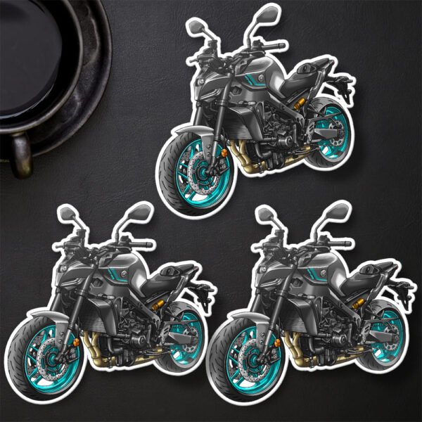 Stickers Yamaha MT-09 - Set of 3 | 2017-2024 - Image 3