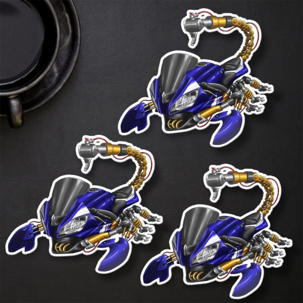 Stickers Yamaha YZF-R6 Scorpion - Set of 3 | 2008-2016 - Image 24