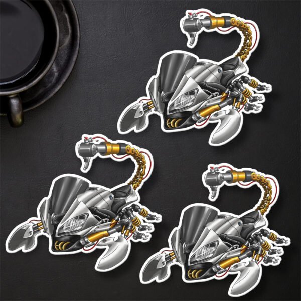 Stickers Yamaha YZF-R6 Scorpion - Set of 3 | 2008-2016 - Image 25