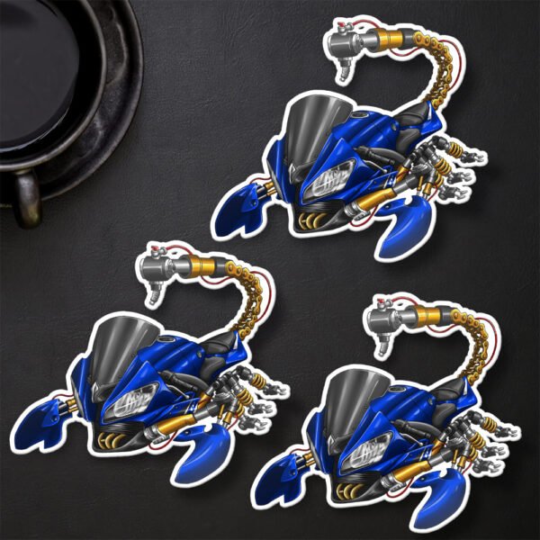 Stickers Yamaha YZF-R6 Scorpion - Set of 3 | 2008-2016 - Image 23