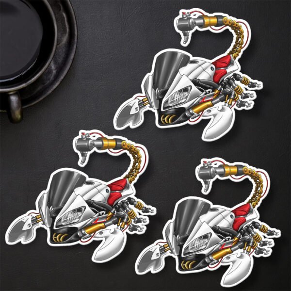 Stickers Yamaha YZF-R6 Scorpion - Set of 3 | 2008-2016 - Image 36