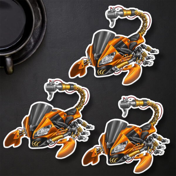 Stickers Yamaha YZF-R6 Scorpion - Set of 3 | 2008-2016 - Image 34
