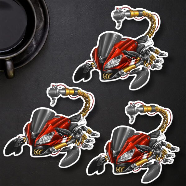 Stickers Yamaha YZF-R6 Scorpion - Set of 3 | 2008-2016 - Image 33