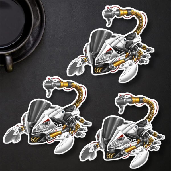 Stickers Yamaha YZF-R6 Scorpion - Set of 3 | 2008-2016 - Image 30