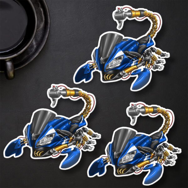 Stickers Yamaha YZF-R6 Scorpion - Set of 3 | 2008-2016 - Image 27