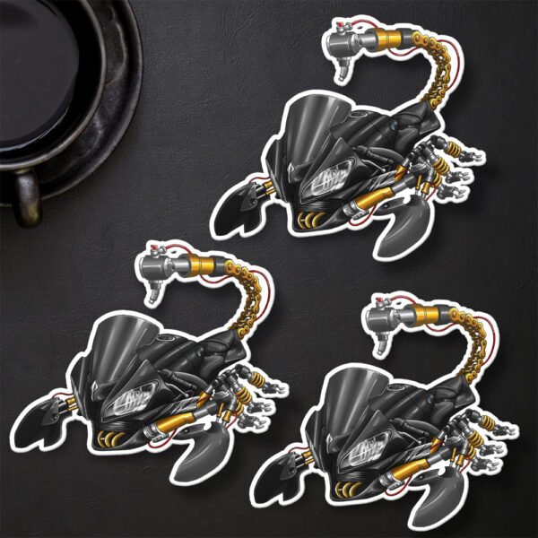 Stickers Yamaha YZF-R6 Scorpion - Set of 3 | 2008-2016 - Image 32