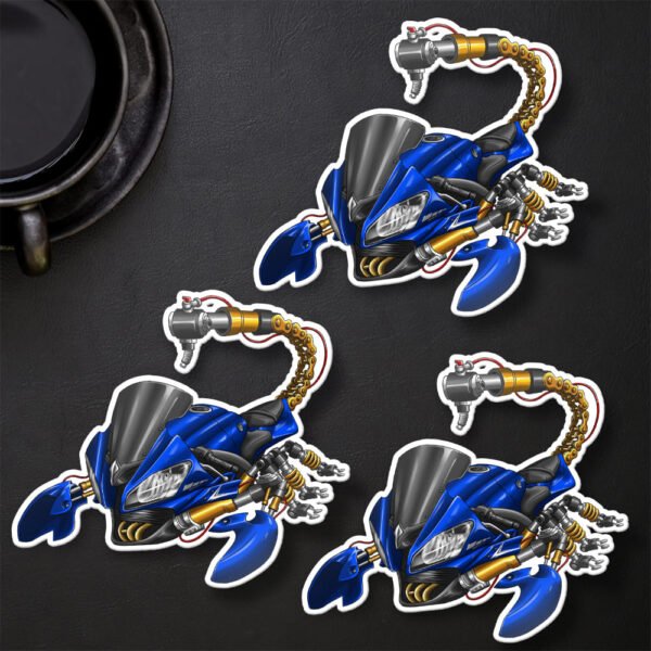 Stickers Yamaha YZF-R6 Scorpion - Set of 3 | 2008-2016 - Image 31