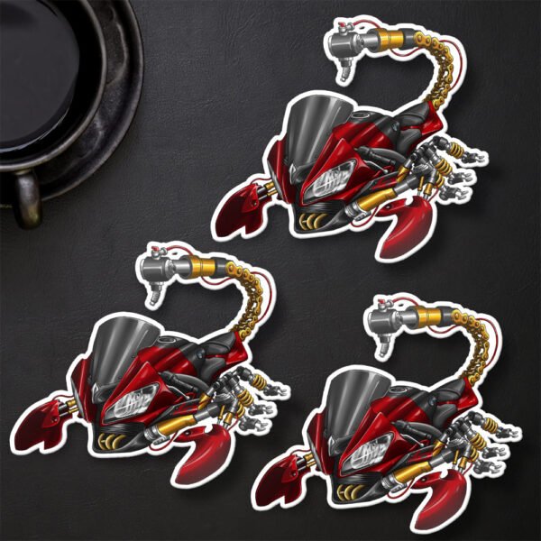 Stickers Yamaha YZF-R6 Scorpion - Set of 3 | 2008-2016 - Image 22