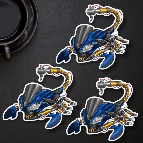 Stickers Yamaha YZF-R6 Scorpion - Set of 3 | 2008-2016 - Image 21