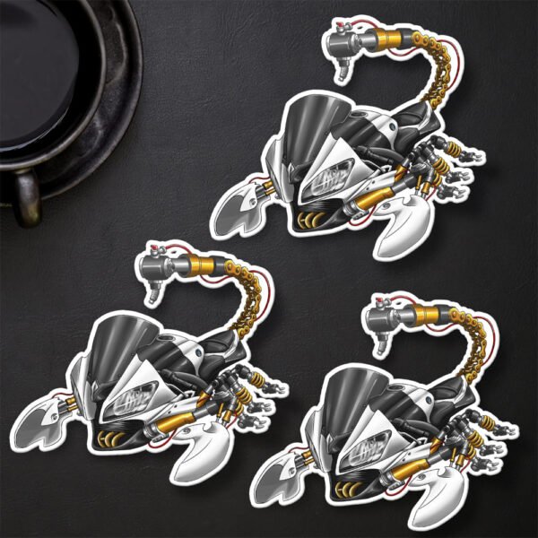 Stickers Yamaha YZF-R6 Scorpion - Set of 3 | 2008-2016 - Image 14