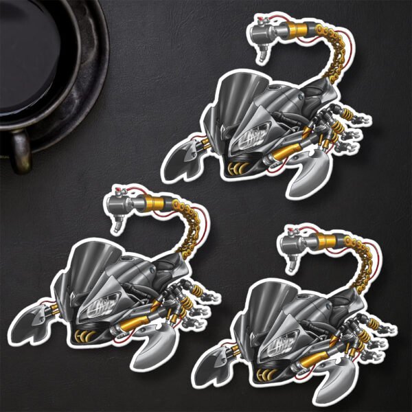 Stickers Yamaha YZF-R6 Scorpion - Set of 3 | 2008-2016 - Image 15