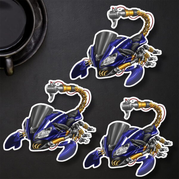 Stickers Yamaha YZF-R6 Scorpion - Set of 3 | 2008-2016 - Image 10