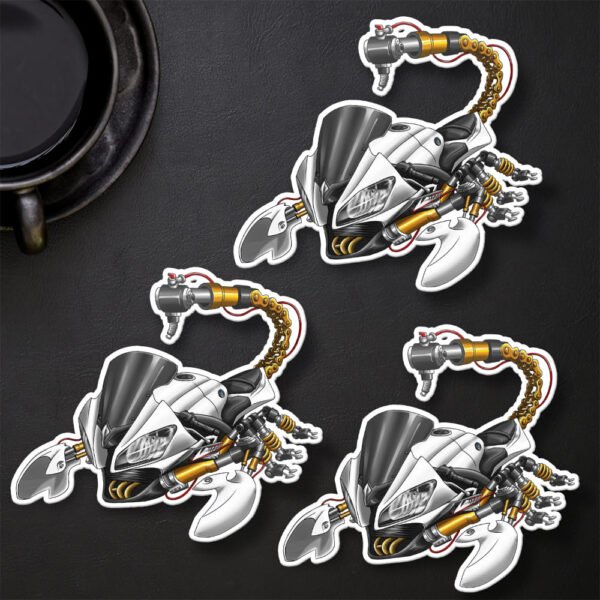 Stickers Yamaha YZF-R6 Scorpion - Set of 3 | 2008-2016 - Image 11