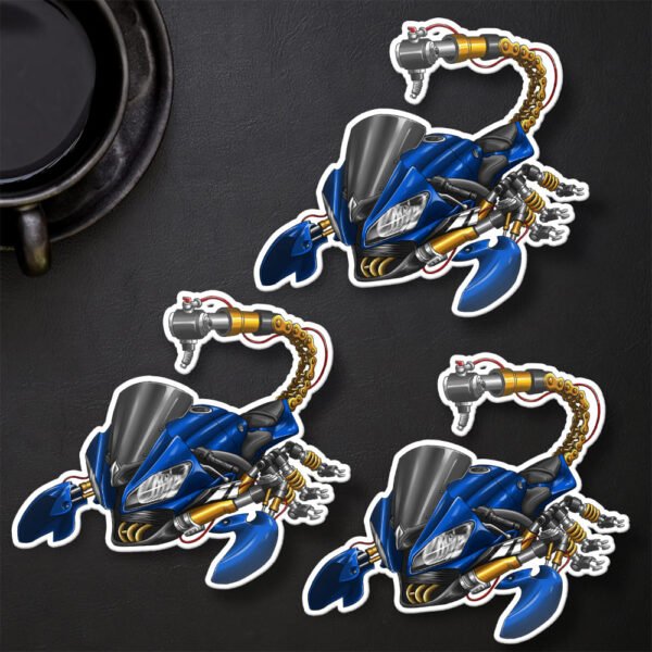 Stickers Yamaha YZF-R6 Scorpion - Set of 3 | 2008-2016 - Image 13