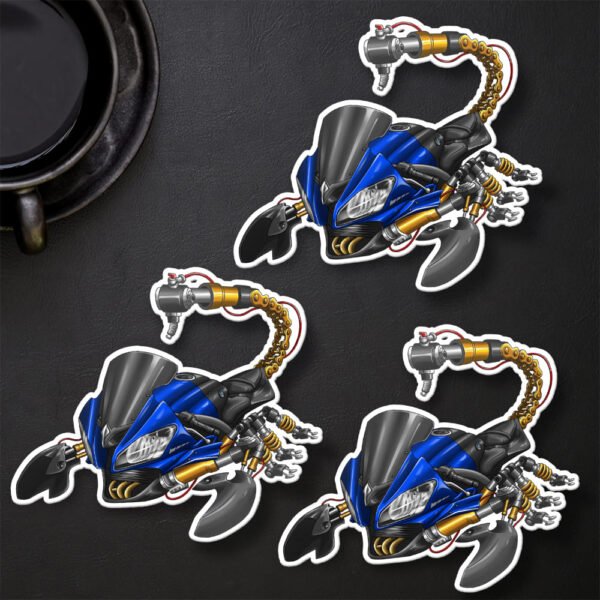 Stickers Yamaha YZF-R6 Scorpion - Set of 3 | 2008-2016 - Image 16