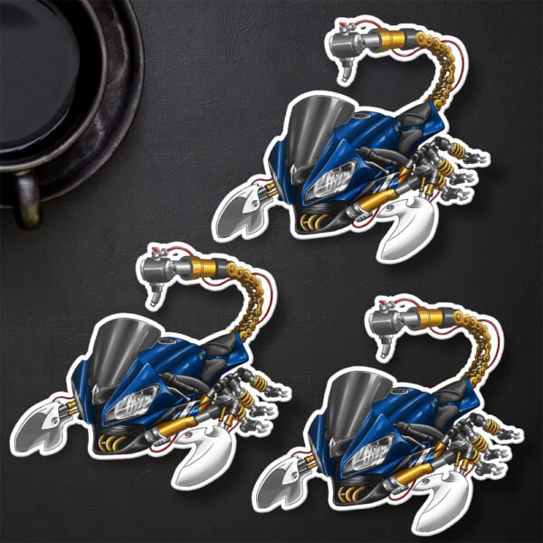 Stickers Yamaha YZF-R6 Scorpion - Set of 3 | 2008-2016 - Image 18