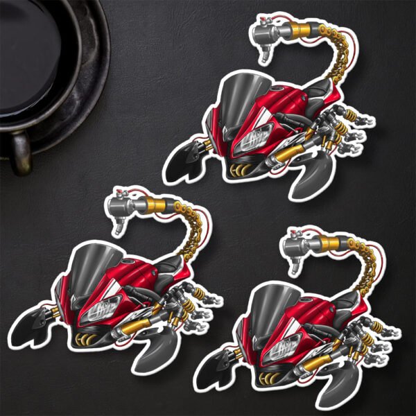 Stickers Yamaha YZF-R6 Scorpion - Set of 3 | 2008-2016 - Image 8