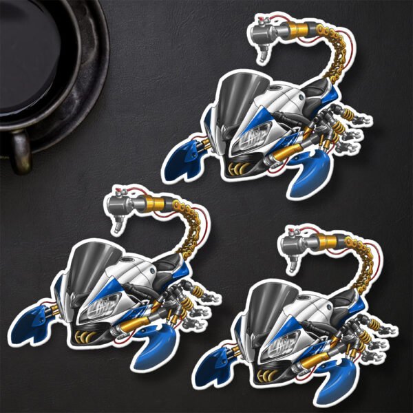 Stickers Yamaha YZF-R6 Scorpion - Set of 3 | 2008-2016 - Image 7