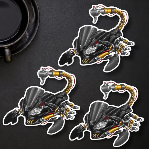 Stickers Yamaha YZF-R6 Scorpion - Set of 3 | 2008-2016 - Image 4