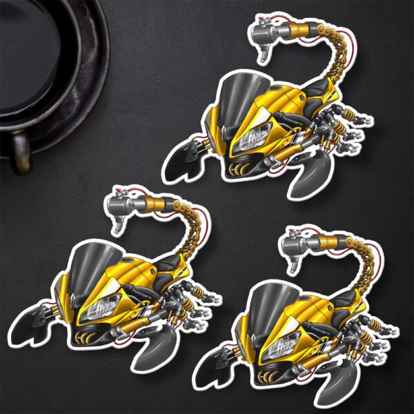 Stickers Yamaha YZF-R6 Scorpion - Set of 3 | 2008-2016 - Image 2
