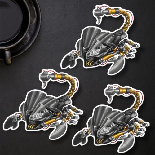 Stickers Yamaha YZF-R6 Scorpion – Set of 3 | 2008-2016